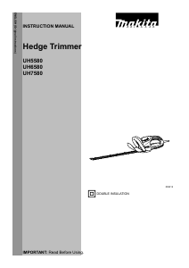 Manual Makita UH6580 Hedgecutter