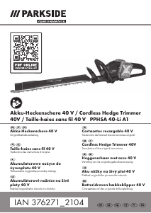 Manual Parkside IAN 376271 Hedgecutter