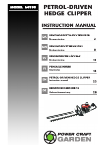 Handleiding Power Craft 64999 Heggenschaar