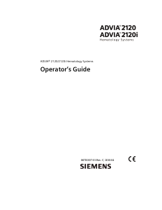 Manual Siemens Advia 2120i Hematology System