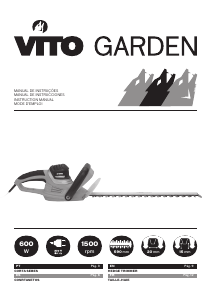 Manual de uso Vito Garden VICS600A Tijeras cortasetos