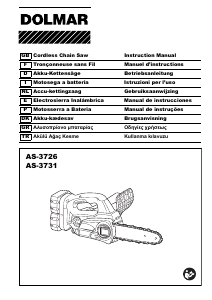 Manual de uso Dolmar AS-3731 Sierra de cadena