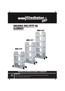 Manual de uso Gladiator Pro AMA 825 Escalera