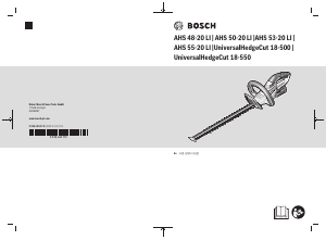 사용 설명서 보쉬 AHS 50-20 LI 헤지커터