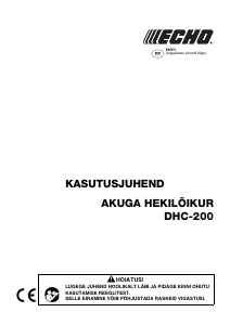 Kasutusjuhend Echo DHC-200 Hekilõikur