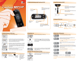 Hướng dẫn sử dụng i-Sens CareSens N Pop Máy theo dõi đường glucose trong máu