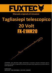 Manuale Fuxtec FX-E1HH20 Tagliasiepi