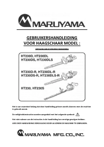 Handleiding Maruyama HT230 Heggenschaar