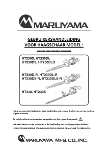 Handleiding Maruyama HT230S Heggenschaar