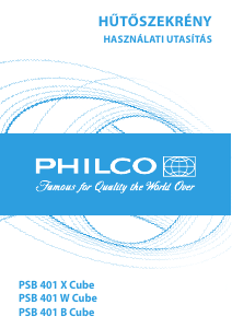Használati útmutató Philco PSB 401 B Cube Hűtőszekrény