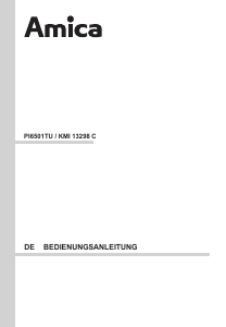 Bedienungsanleitung Amica PI6501TU Kochfeld