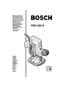 Mode d’emploi Bosch POF 400 A Défonceuse multifonction