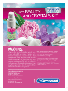 Manual Clementoni 361249 My beauty and crystals kit