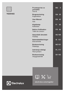 Handleiding Electrolux Y63IV443 Kookplaat