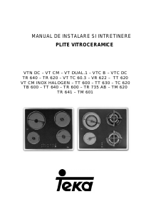 Manual Teka TM 620 Plită