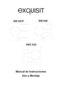 Manual de uso Exquisit EKC 633 Placa