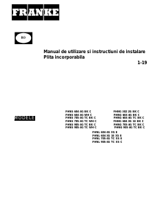 Manual Franke FHNS 604 4G BK C Plită