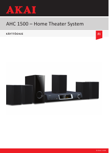 Käyttöohje Akai AHC-1500 Kotiteatterijärjestelmä