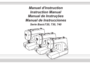 Manual de uso Alfa Basic 720 Máquina de coser