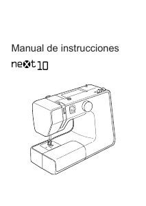 Manual de uso Alfa Next 10 Máquina de coser