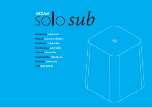 Manual de uso Arcam Solo Sub Subwoofer