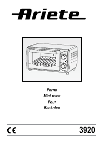 Manual Ariete 3920 Oven