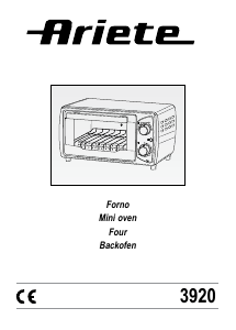 Bedienungsanleitung Ariete 3920 Backofen
