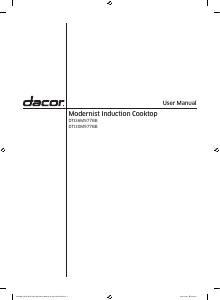 Manual de uso Dacor DTI36M977BB Placa