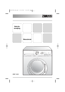 Handleiding Zanussi ZWF 3125 Wasmachine