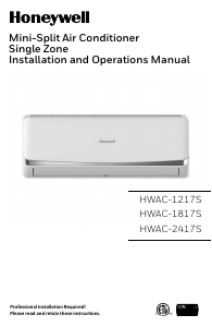 Handleiding Honeywell HWAC-2417S Airconditioner