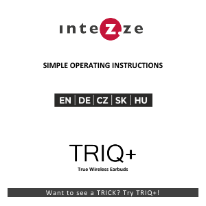 Handleiding Intezze Triq+ Koptelefoon