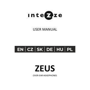 Manual Intezze Zeus Headphone