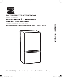 Mode d’emploi Kenmore 65602 Réfrigérateur combiné