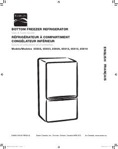 Manual Kenmore 65619 Fridge-Freezer