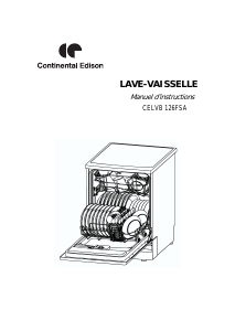 Mode d’emploi Continental Edison CELVB126FSA Lave-vaisselle