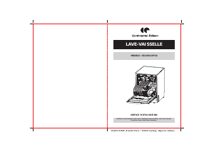 Mode d’emploi Continental Edison CELVB129FSA Lave-vaisselle