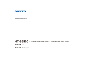 Manual Onkyo HT-S3800 Home Theater System