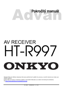 Manuál Onkyo HT-R997 Přijímač