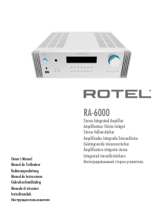 Manual Rotel RA-6000 Amplifier