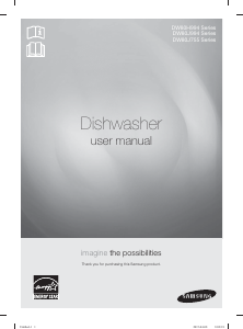 Mode d’emploi Samsung DW80J7550UW/AC Lave-vaisselle