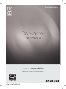 Manual Samsung DW80N3030US/AA Dishwasher
