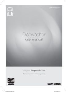 Manual Samsung DW80M9960UG/AC Dishwasher