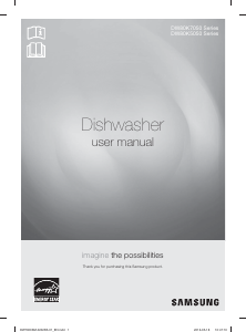 Manual Samsung DW80K5050US/AC Dishwasher