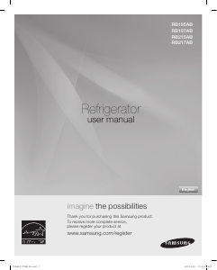 Manual Samsung RB217ABBP/XAA Fridge-Freezer