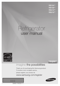 Manual Samsung RB216ACRS Fridge-Freezer