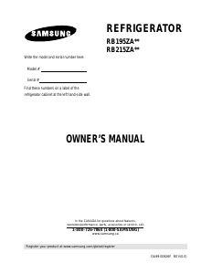 Manual Samsung RB215ZASW Fridge-Freezer