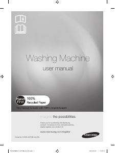 Manual Samsung WT40J8BNC1 Washing Machine
