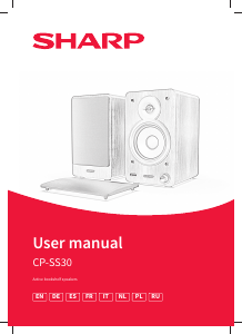 Manual de uso Sharp CP-SS30 Altavoz