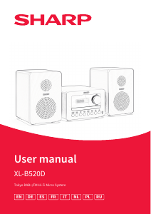 Manuale Sharp XL-B520D Stereo set