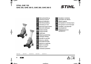 Handleiding Stihl GHE 250 Hakselaar